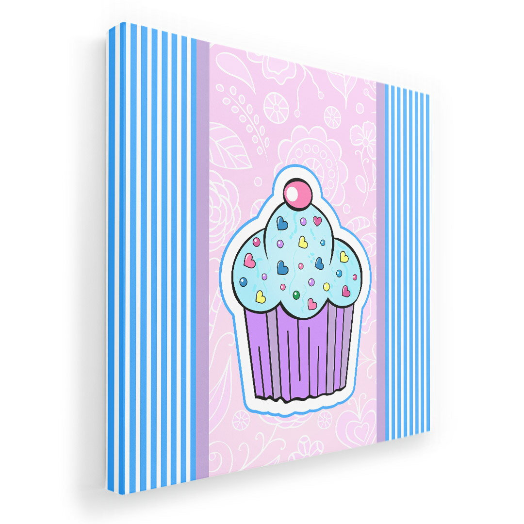 楽天kabeコレアートパネル 絵 絵画 飾り 選べるサイズ 333×333mm 正方 スクエア モダン 玄関 写真 フォト インテリア おしゃれ 007843 花　フラワー　お菓子　青　ブルー