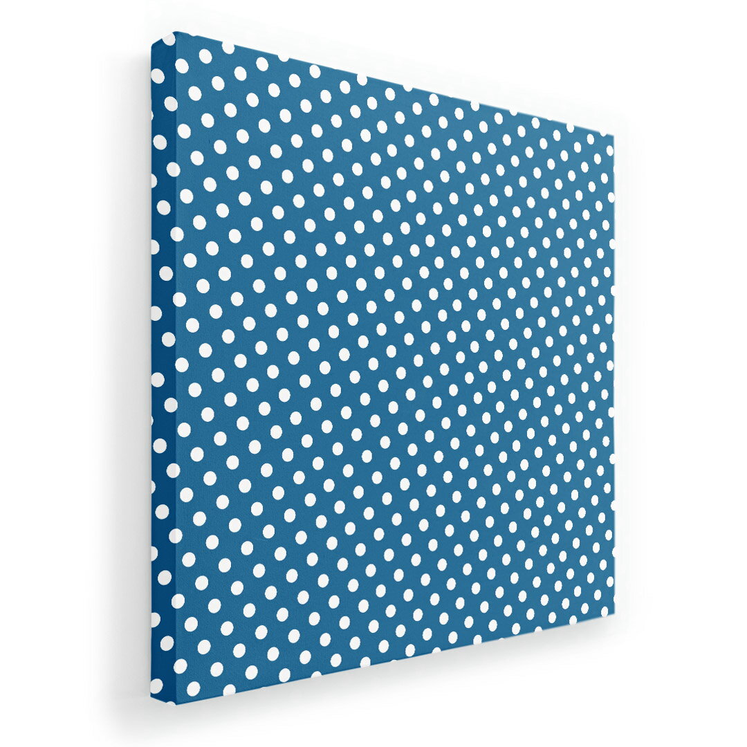 アートパネル 絵 絵画 飾り 選べるサイズ 333×333mm 正方 スクエア モダン 玄関 写真 フォト インテリア おしゃれ 008249 水玉　青　ブルー　模様(3.0)