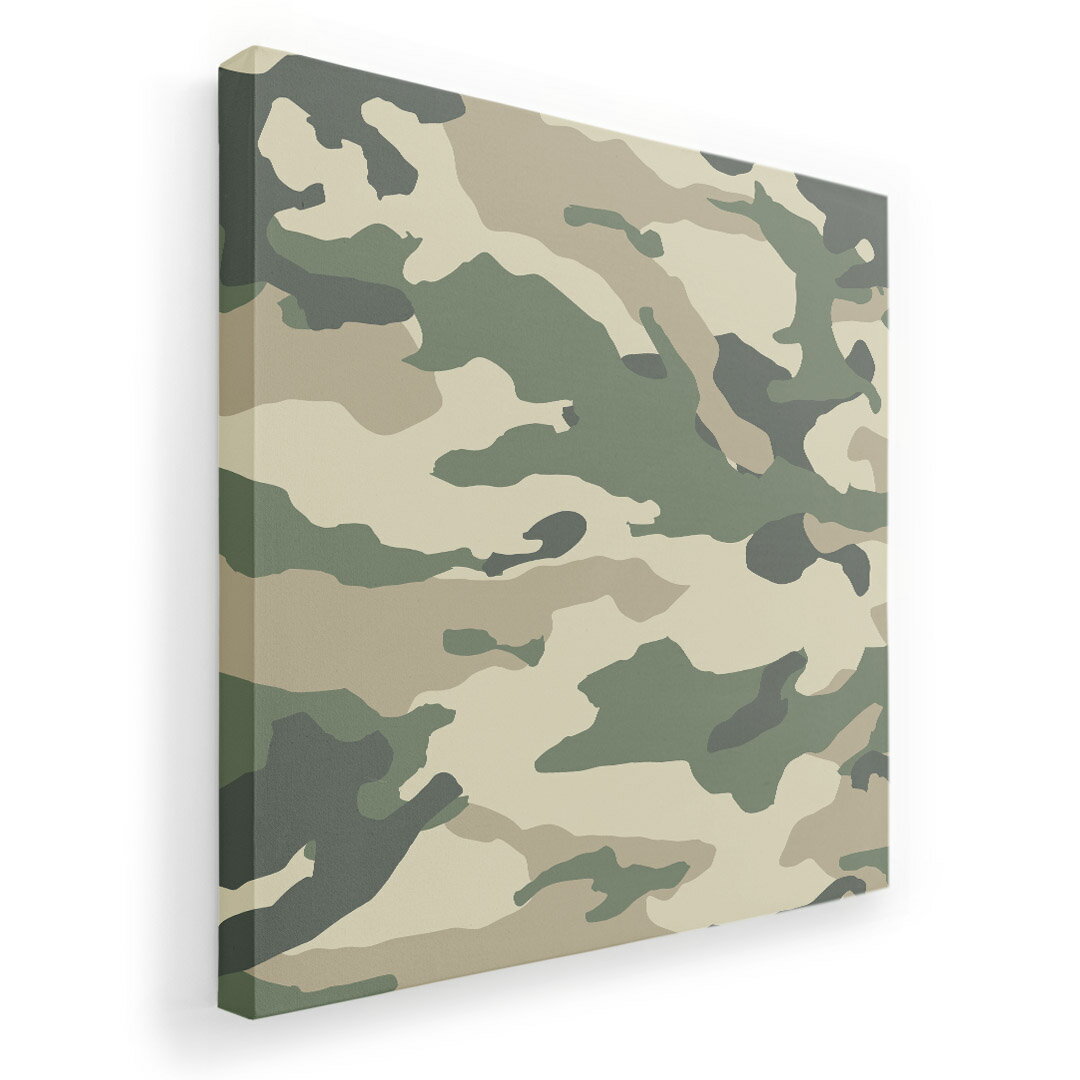 アートパネル 絵 絵画 飾り 選べるサイズ 333×333mm 正方 スクエア モダン 玄関 写真 フォト インテリア おしゃれ 008444 グリーン　緑　迷彩　模様