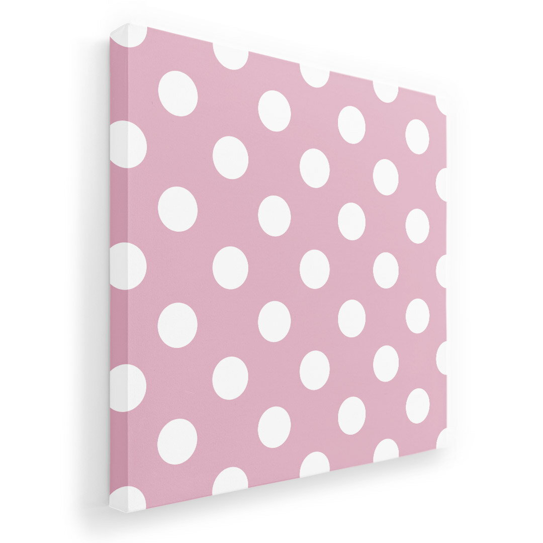 アートパネル 絵 絵画 飾り 選べるサイズ 455×455mm 正方 スクエア モダン 玄関 写真 フォト インテリア おしゃれ 009059 シンプル　水玉　ドット　ピンク