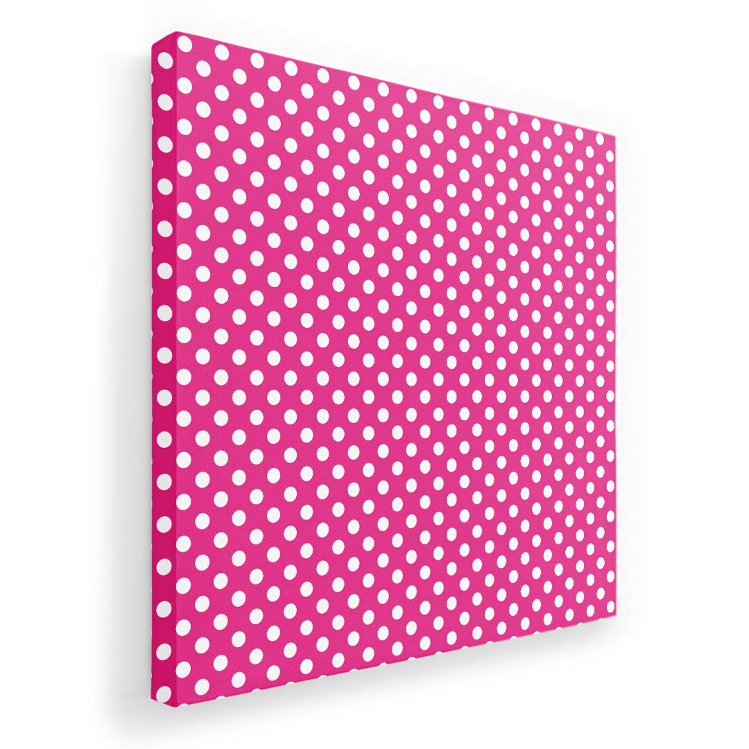 アートパネル 絵 絵画 飾り 選べるサイズ 333×333mm 正方 スクエア モダン 玄関 写真 フォト インテリア おしゃれ 009066 シンプル　水玉　ドット　ピンク