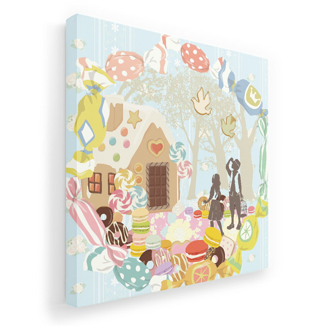 アートパネル 絵 絵画 飾り 選べるサイズ 333×333mm 正方 スクエア モダン 玄関 写真 フォト インテリア おしゃれ 009098 童話モチーフ　イラスト