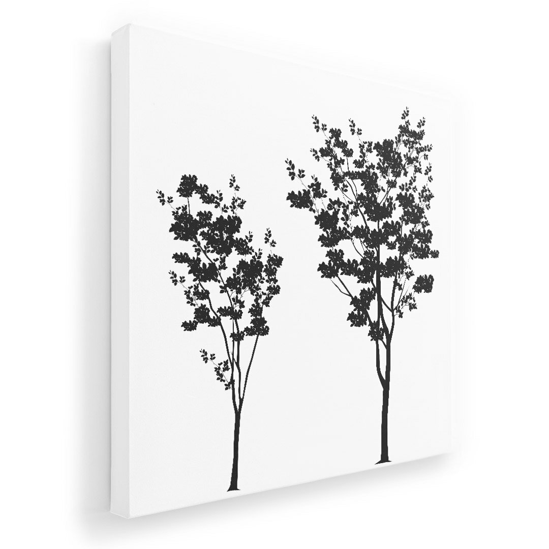 アートパネル 絵 絵画 飾り 選べるサイズ 455×455mm 正方 スクエア モダン 玄関 写真 フォト インテリア おしゃれ 009158 モノクロ　植物　白　黒