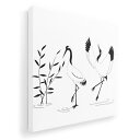 アートパネル 絵 絵画 飾り 選べるサイズ 333×333mm 正方 スクエア モダン 玄関 写真 フォト インテリア おしゃれ 009676 和風 和柄 鶴(3)