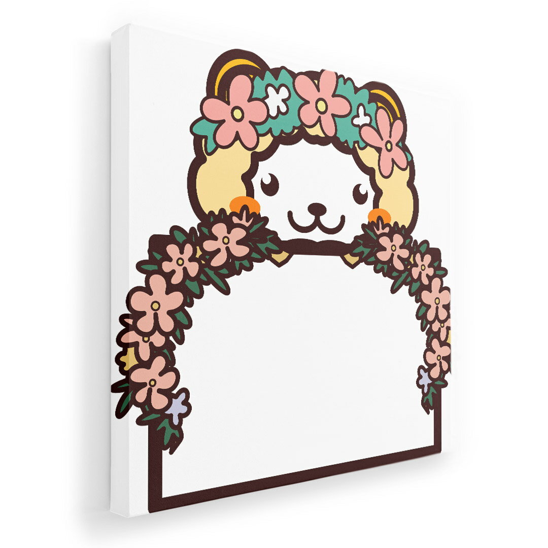 アートパネル 絵 絵画 飾り 選べるサイズ 333×333mm 正方 スクエア モダン 玄関 写真 フォト インテリア おしゃれ 009882 動物 フラワー 羊