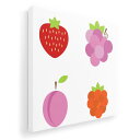 アートパネル 絵 絵画 飾り 選べるサイズ 333×333mm 正方 スクエア モダン 玄関 写真 フォト インテリア おしゃれ 009905 デザート 果物 赤 紫(3)