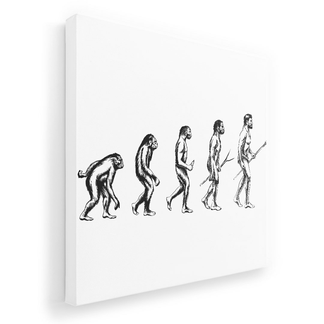 Rakuten - アートパネル 絵 絵画 飾り 選べるサイズ 333×333mm 正方 スクエア モダン 玄関 写真 フォト インテリア おしゃれ 010970 人物　猿　人間