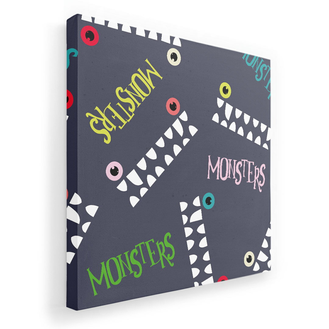 アートパネル 絵 絵画 飾り 選べるサイズ 455×455mm 正方 スクエア モダン 玄関 写真 フォト インテリア おしゃれ 011066 モンスター キャラクター