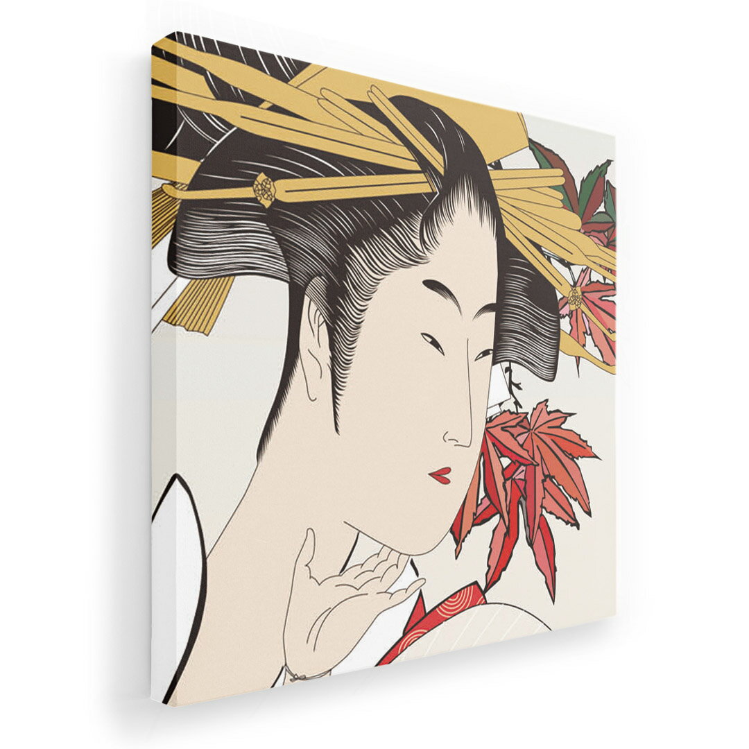 アートパネル 絵 絵画 飾り 選べるサイズ 455×455mm 正方 スクエア モダン 玄関 写真 フォト インテリア おしゃれ 011488 和風　和柄　人物