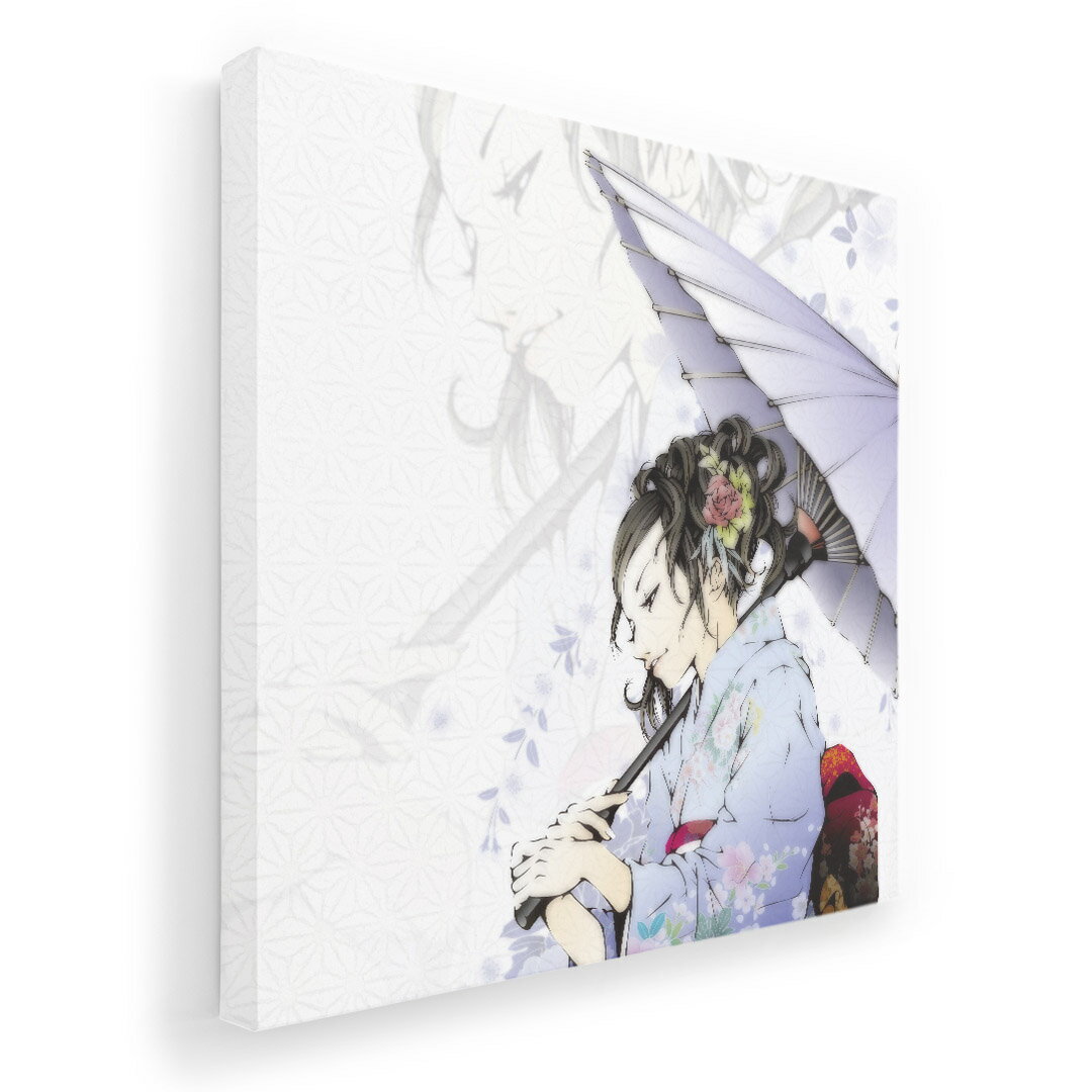 アートパネル 絵 絵画 飾り 選べるサイズ 455×455mm 正方 スクエア モダン 玄関 写真 フォト インテリア おしゃれ 011546 人物 着物 和風