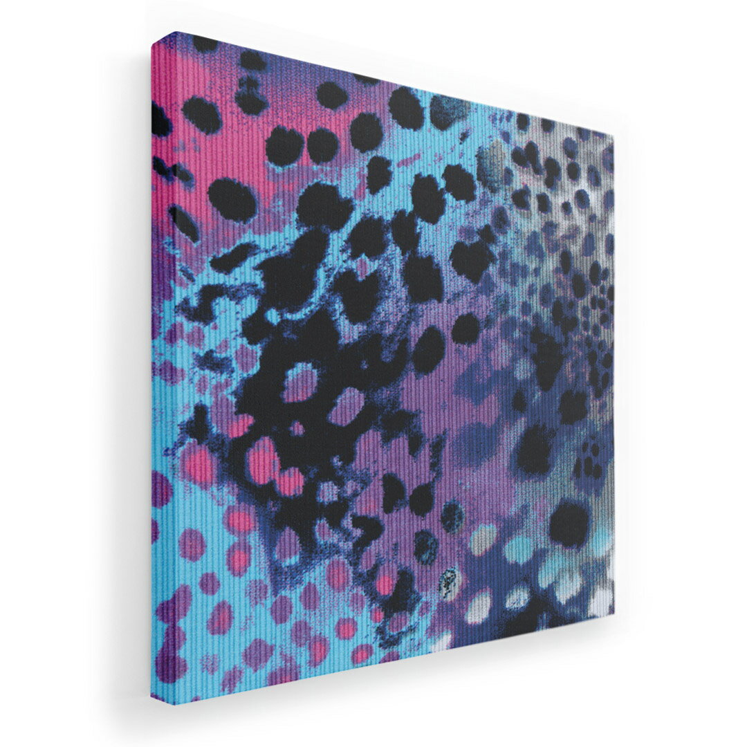 アートパネル 絵 絵画 飾り 選べるサイズ 455×455mm 正方 スクエア モダン 玄関 写真 フォト インテリア おしゃれ 011580 ヒョウ柄　アニマル柄　カラフル