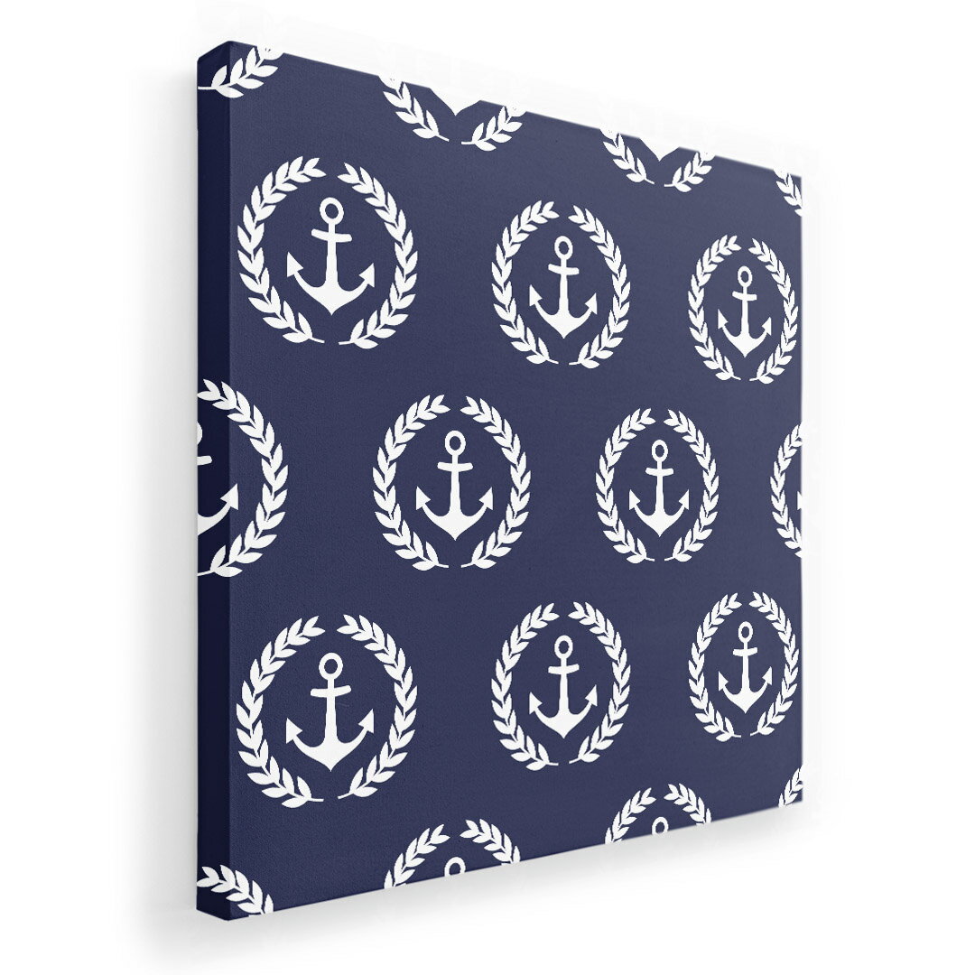 乐天商城 - アートパネル 絵 絵画 飾り 選べるサイズ 333×333mm 正方 スクエア モダン 玄関 写真 フォト インテリア おしゃれ 011959 いかり　マリン　夏