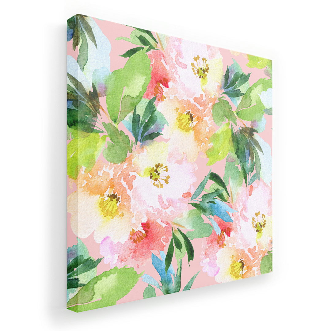 アートパネル 絵 絵画 飾り 選べるサイズ 333×333mm 正方 スクエア モダン 玄関 写真 フォト インテリア おしゃれ 012057 花　植物　パステル