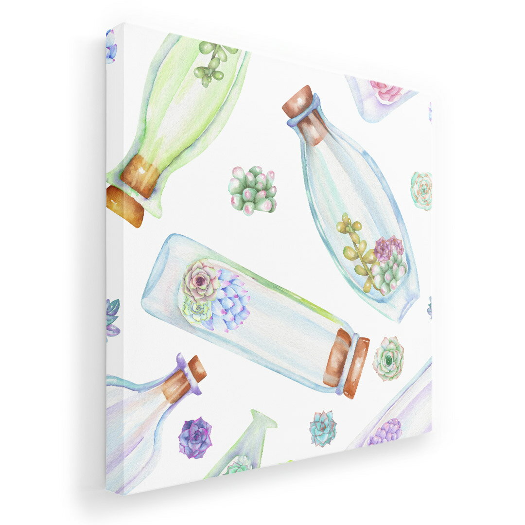 Rakuten - アートパネル 絵 絵画 飾り 選べるサイズ 333×333mm 正方 スクエア モダン 玄関 写真 フォト インテリア おしゃれ 012183 瓶　花　エレガント