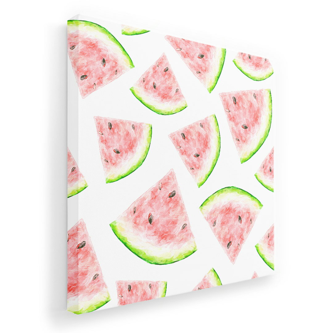 アートパネル 絵 絵画 飾り 選べるサイズ 333×333mm 正方 スクエア モダン 玄関 写真 フォト インテリア おしゃれ 012205 スイカ　果物　夏