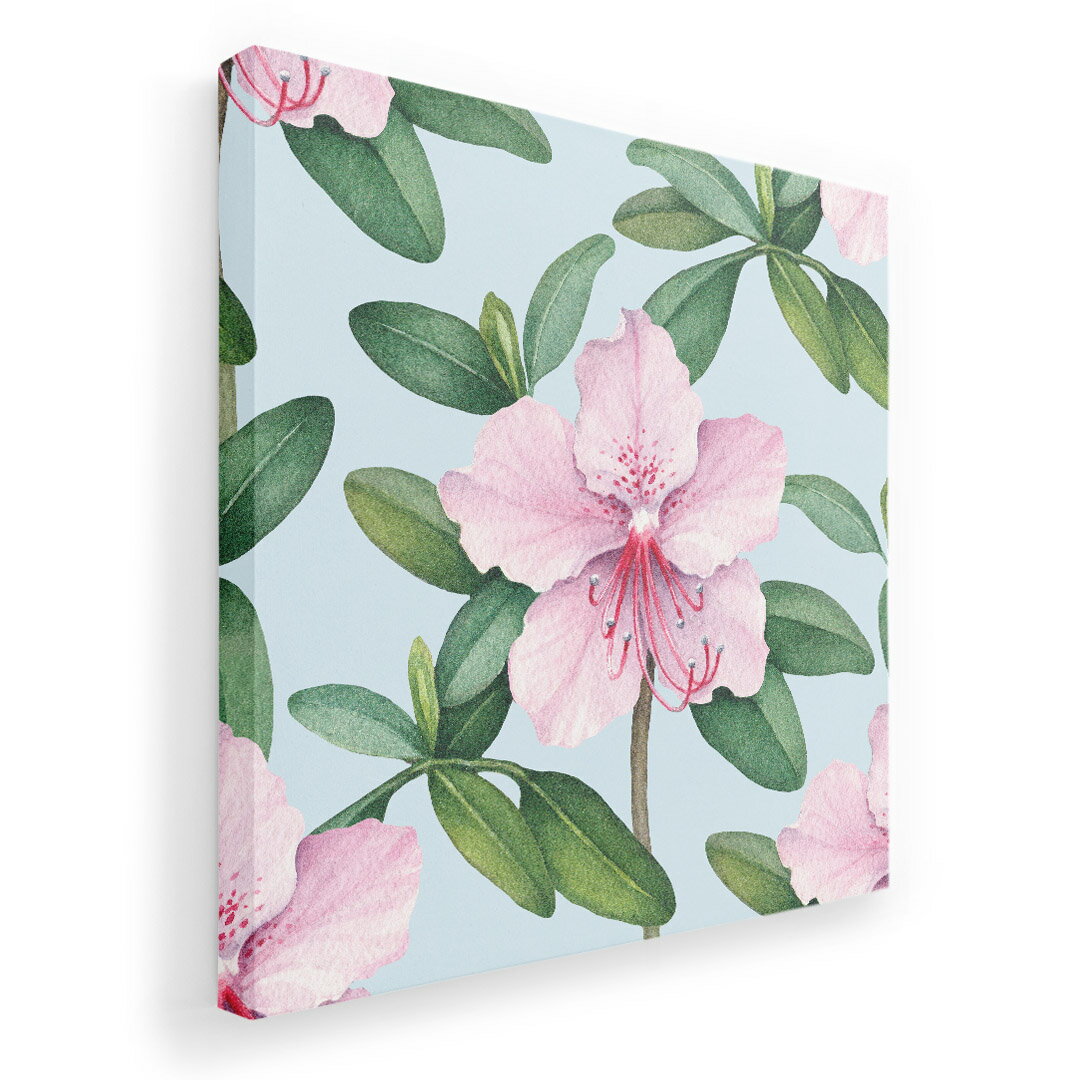 アートパネル 絵 絵画 飾り 選べるサイズ 333×333mm 正方 スクエア モダン 玄関 写真 フォト インテリア おしゃれ 012279 花　植物　水色