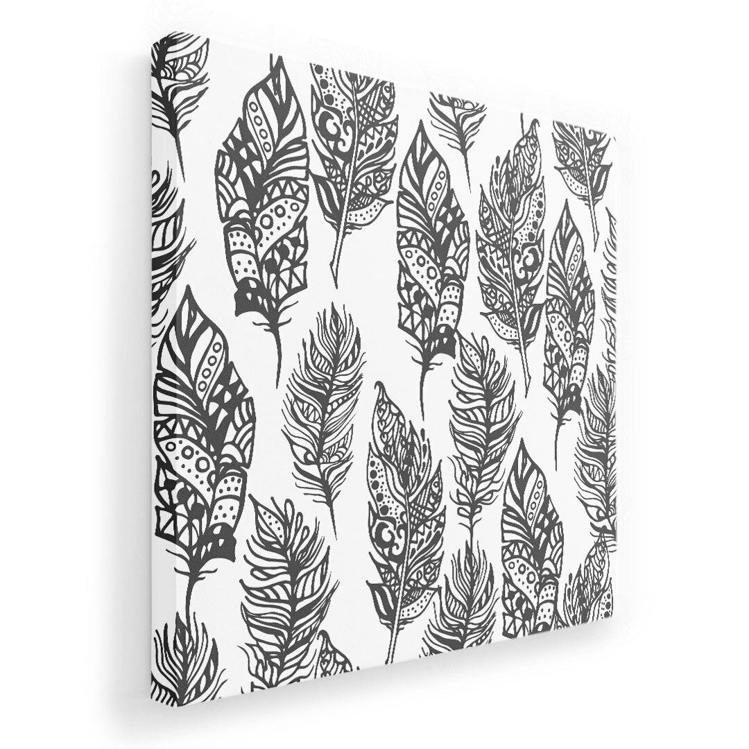 アートパネル 絵 絵画 飾り 選べるサイズ 333×333mm 正方 スクエア モダン 玄関 写真 フォト インテリア おしゃれ 012781 葉 植物 モノトーン