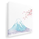 アートパネル 絵 絵画 飾り 選べるサイズ 333×333mm 正方 スクエア モダン 玄関 写真 フォト インテリア おしゃれ 012914 富士山 桜 日本