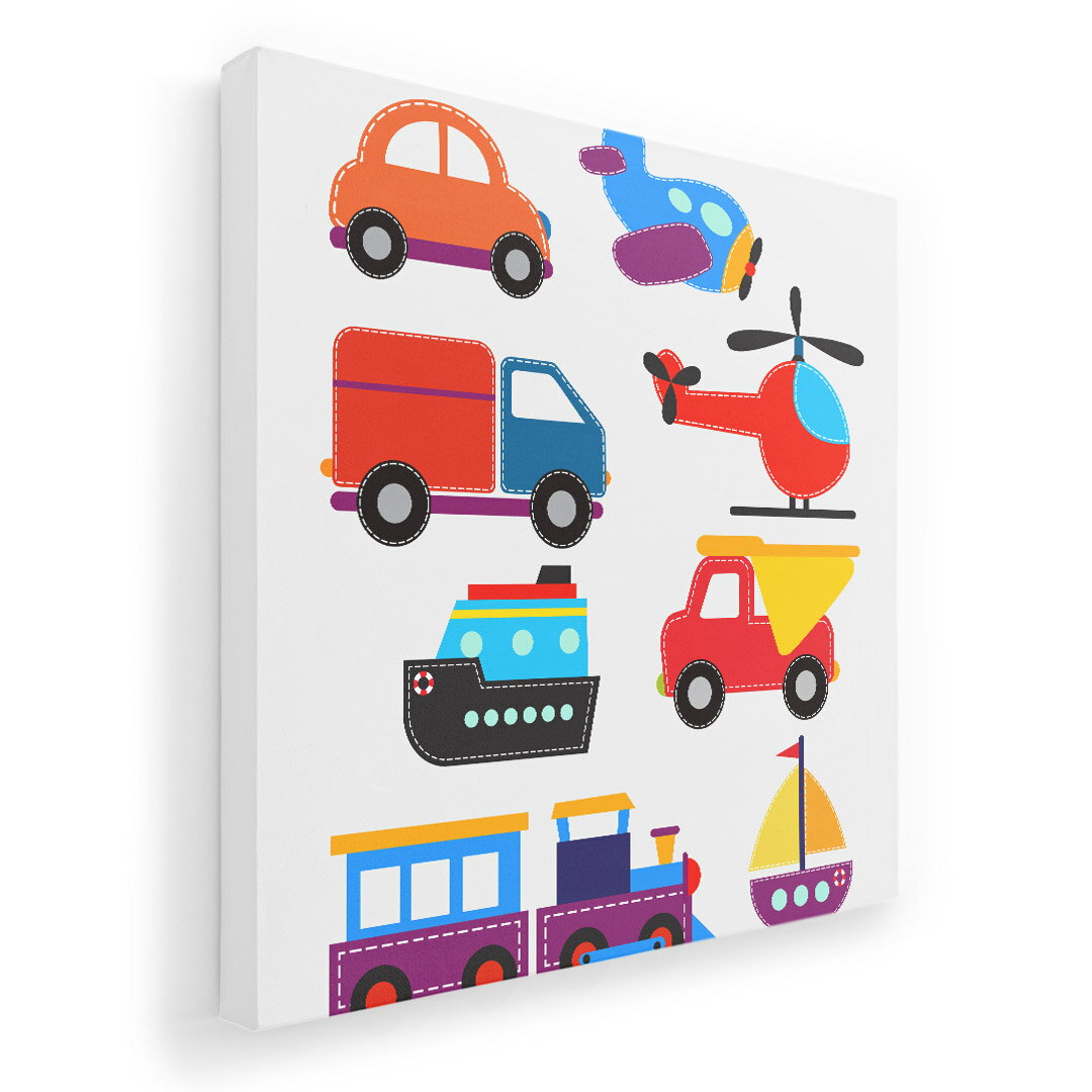 アートパネル 絵 絵画 飾り 選べるサイズ 455×455mm 正方 スクエア モダン 玄関 写真 フォト インテリア おしゃれ 013166 乗り物　飛行機　車　船