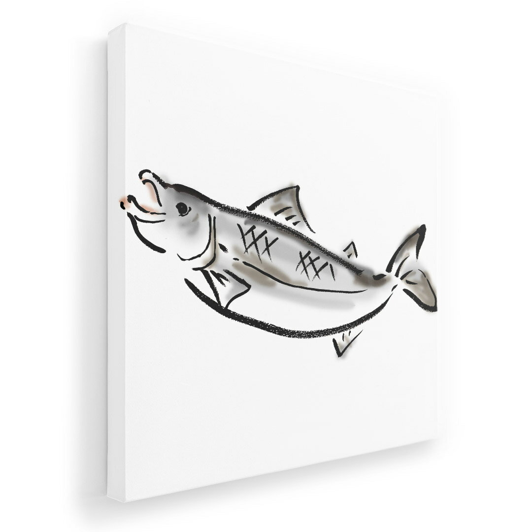 アートパネル 絵 絵画 飾り 選べるサイズ 455×455mm 正方 スクエア モダン 玄関 写真 フォト インテリア おしゃれ 013266 魚　海　絵