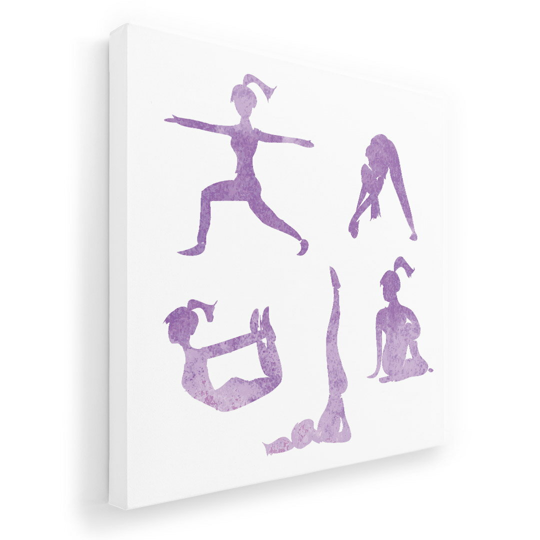 アートパネル 絵 絵画 飾り 選べるサイズ 333×333mm 正方 スクエア モダン 玄関 写真 フォト インテリア おしゃれ 013606 ヨガ 女性 体操