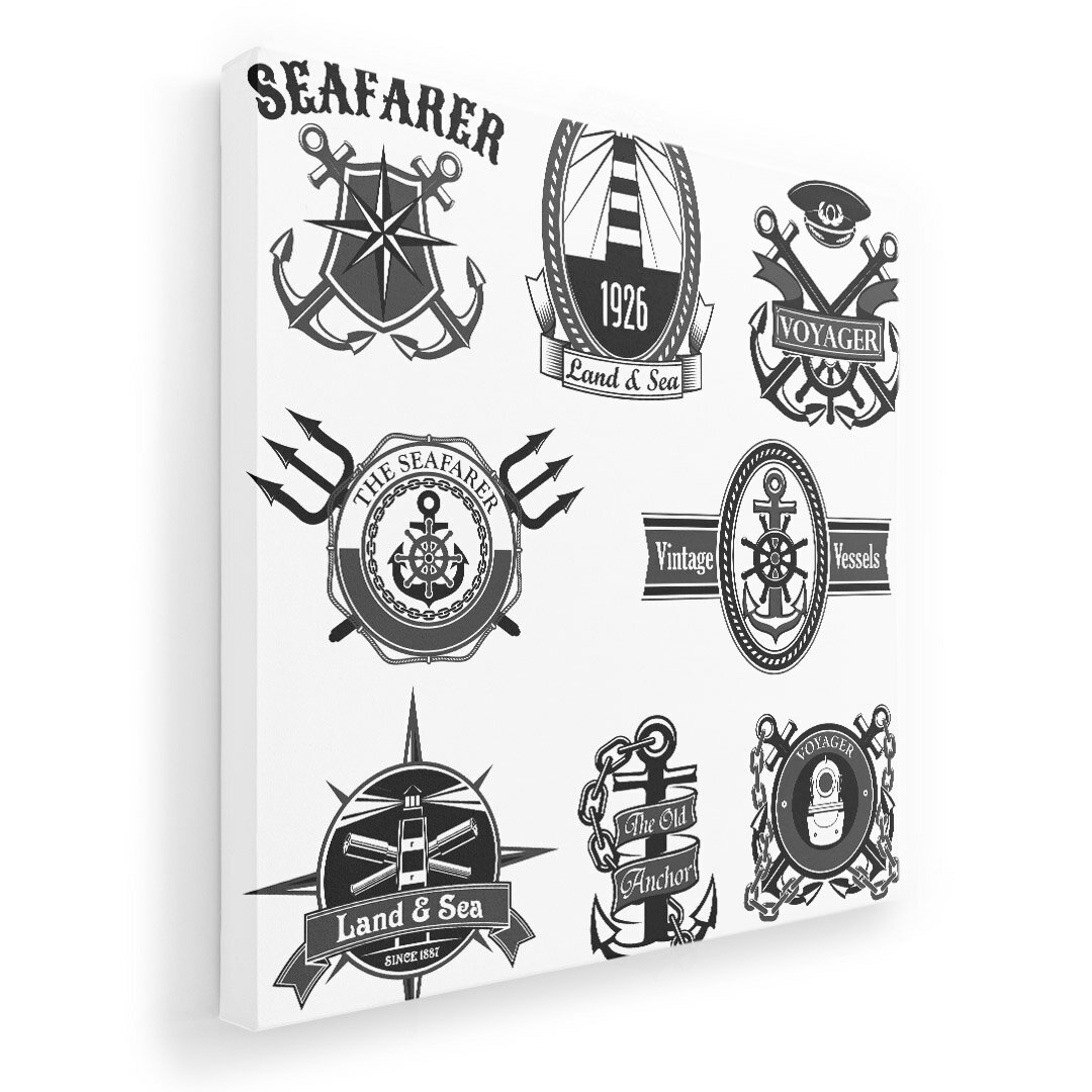 アートパネル 絵 絵画 飾り 選べるサイズ 333×333mm 正方 スクエア モダン 玄関 写真 フォト インテリア おしゃれ 013744 海　ロゴ　夏(3.0)