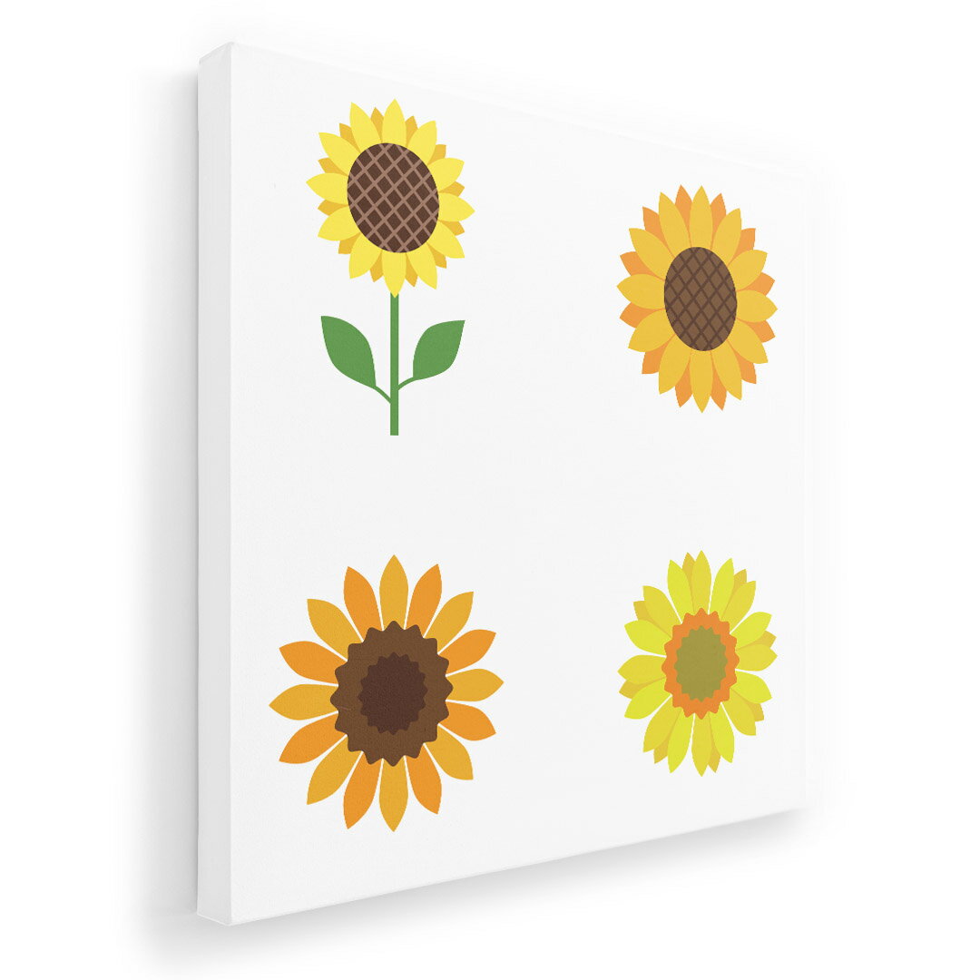 アートパネル 絵 絵画 飾り 選べるサイズ 333×333mm 正方 スクエア モダン 玄関 写真 フォト インテリア おしゃれ 014094 ひまわり　夏　花