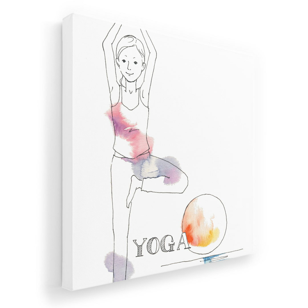 アートパネル 絵 絵画 飾り 選べるサイズ 333×333mm 正方 スクエア モダン 玄関 写真 フォト インテリア おしゃれ 014284 ヨガ スポーツ