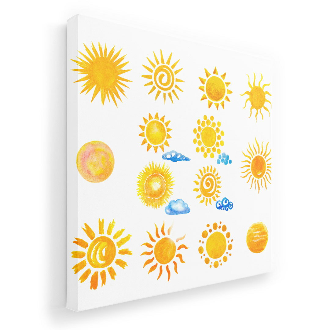 アートパネル 絵 絵画 飾り 選べるサイズ 455×455mm 正方 スクエア モダン 玄関 写真 フォト インテリア おしゃれ 014382 太陽　天気