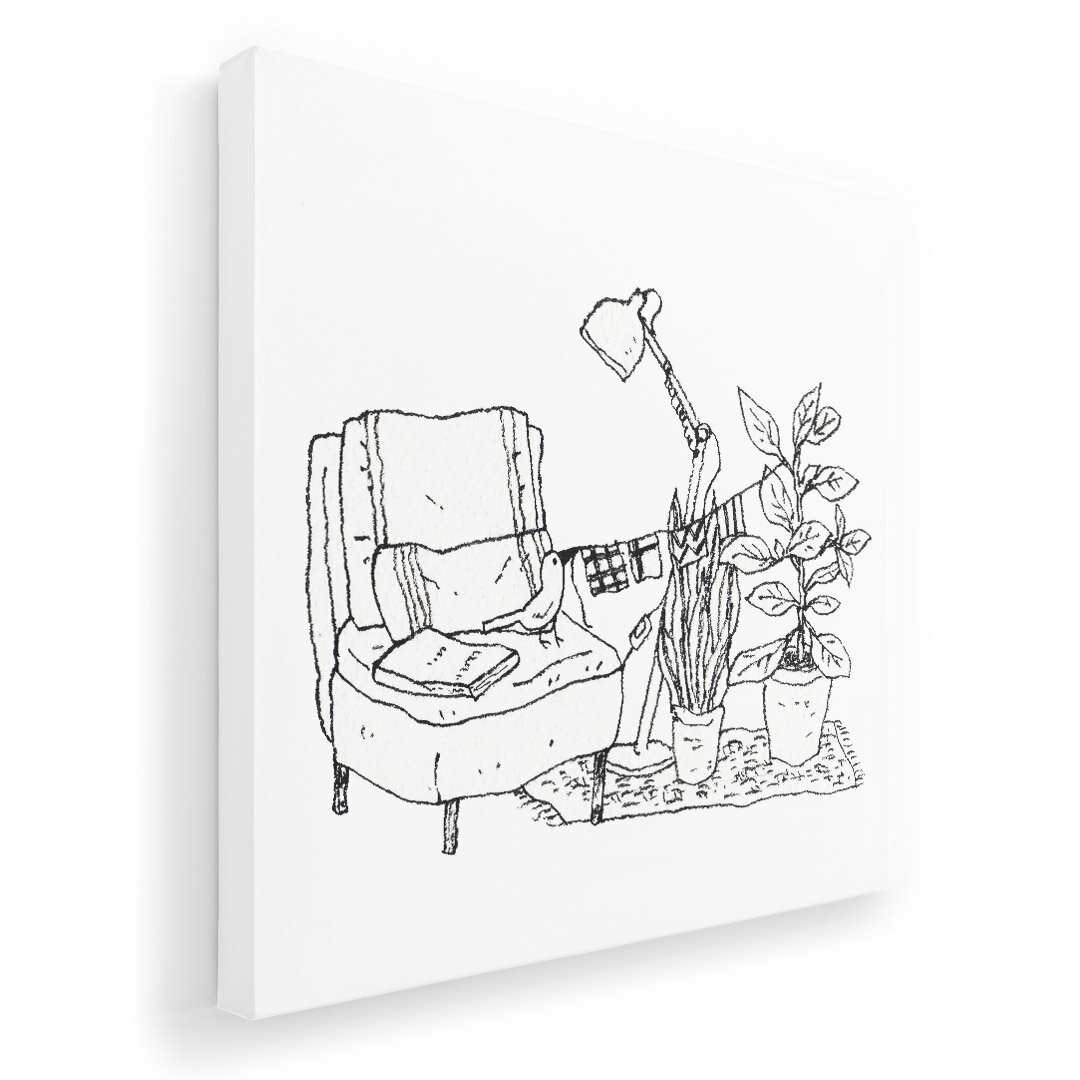 アートパネル 絵 絵画 飾り 選べるサイズ 333×333mm 正方 スクエア モダン 玄関 写真 フォト インテリア おしゃれ 014428 観葉植物　イラスト