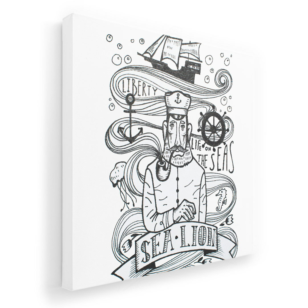 Rakuten - アートパネル 絵 絵画 飾り 選べるサイズ 455×455mm 正方 スクエア モダン 玄関 写真 フォト インテリア おしゃれ 014811 海　船　人