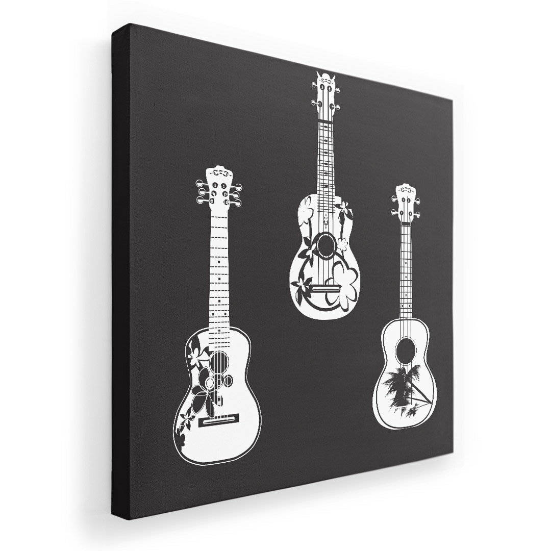 アートパネル 絵 絵画 飾り 選べるサイズ 455×455mm 正方 スクエア モダン 玄関 写真 フォト インテリア おしゃれ 014914 ギター　音楽　ロック