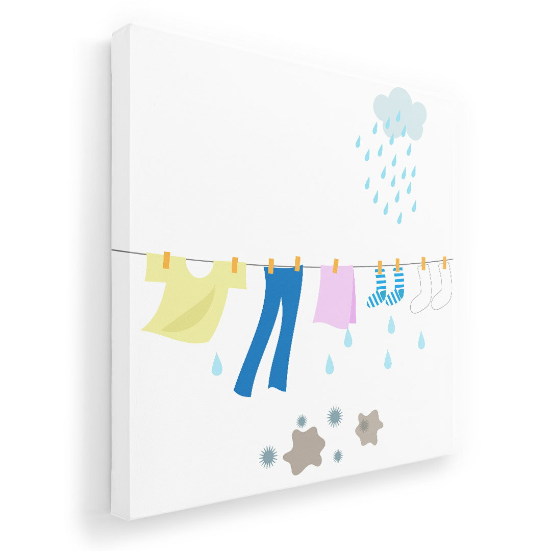 アートパネル 絵 絵画 飾り 選べるサイズ 333×333mm 正方 スクエア モダン 玄関 写真 フォト インテリア おしゃれ 015530 服　選択　雨