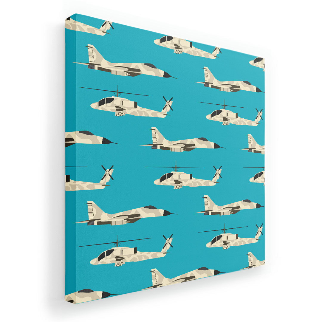 アートパネル 絵 絵画 飾り 選べるサイズ 455×455mm 正方 スクエア モダン 玄関 写真 フォト インテリア おしゃれ 015707 飛行機　ヘリコプター