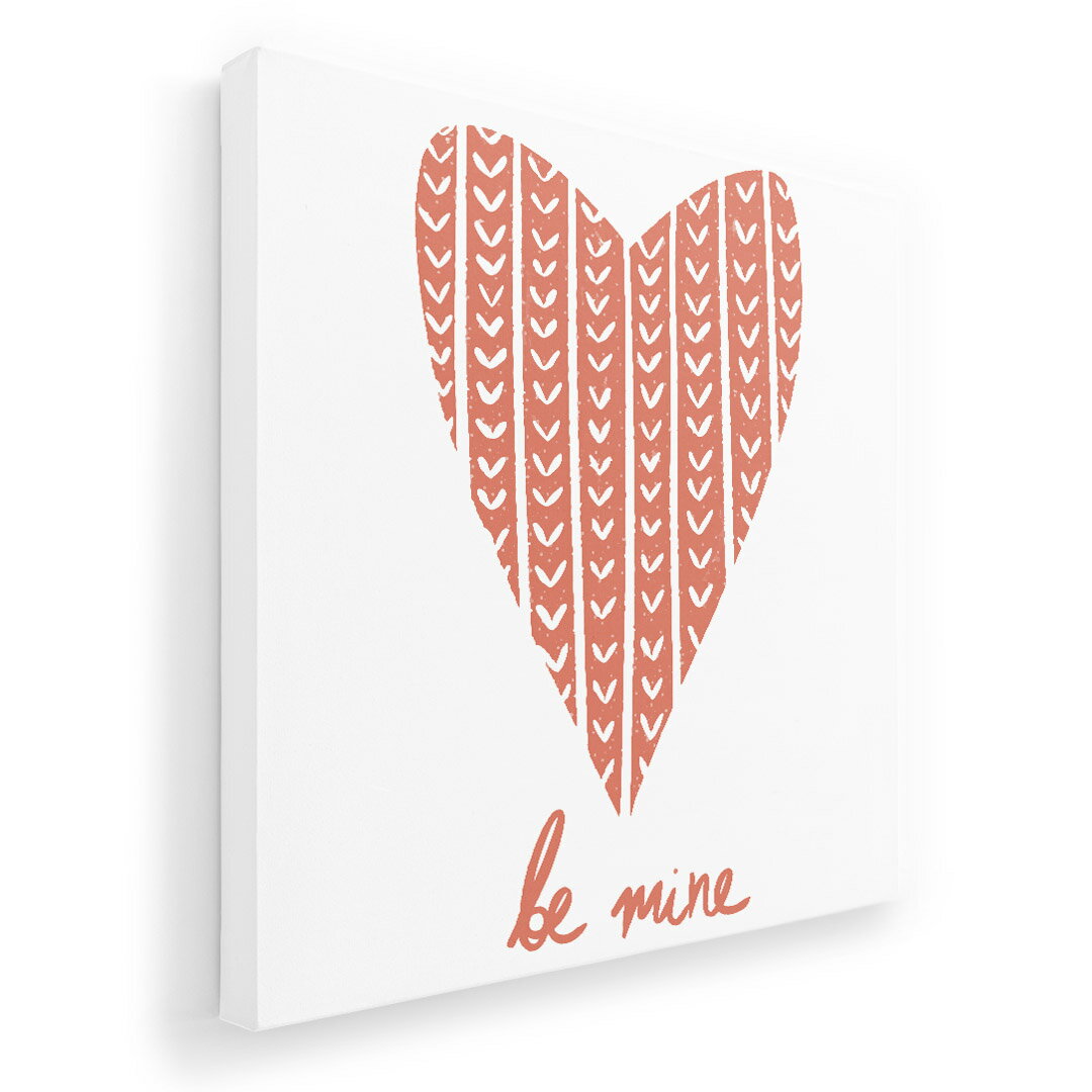 Rakuten - アートパネル 絵 絵画 飾り 選べるサイズ 333×333mm 正方 スクエア モダン 玄関 写真 フォト インテリア おしゃれ 015721 ハート　かわいい　ストライプ