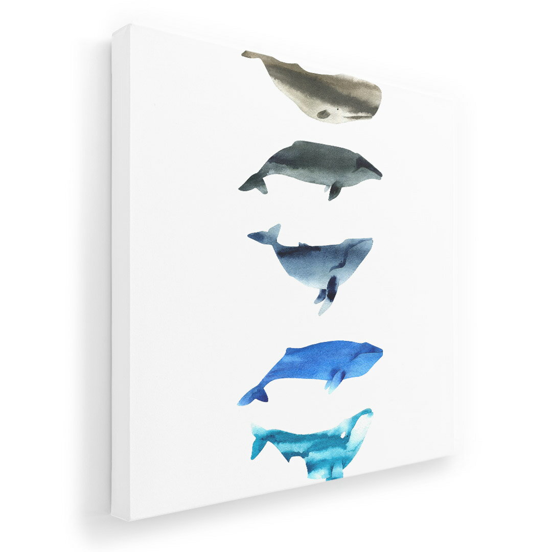 アートパネル 絵 絵画 飾り 選べるサイズ 455×455mm 正方 スクエア モダン 玄関 写真 フォト インテリア おしゃれ 015831 魚　海　くじら　シャチ