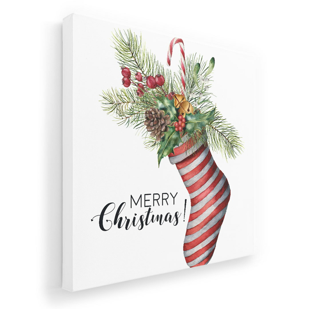 アートパネル 絵 絵画 飾り 選べるサイズ 333×333mm 正方 スクエア モダン 玄関 写真 フォト インテリア おしゃれ 015876 クリスマス 靴下 飾り
