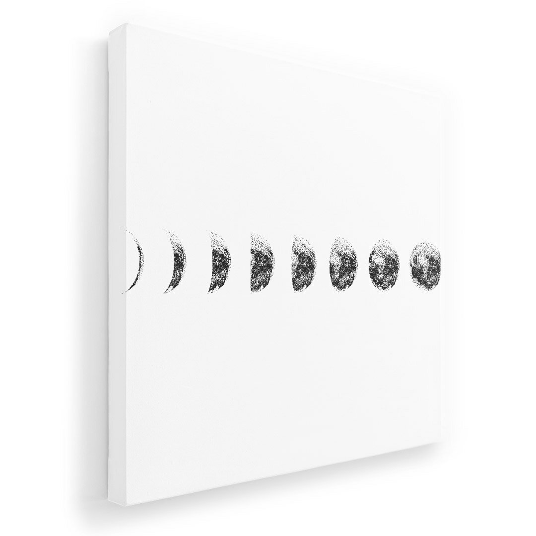 アートパネル 絵 絵画 飾り 選べるサイズ 455×455mm 正方 スクエア モダン 玄関 写真 フォト インテリア おしゃれ 016023 月の満ち欠け　宇宙　月