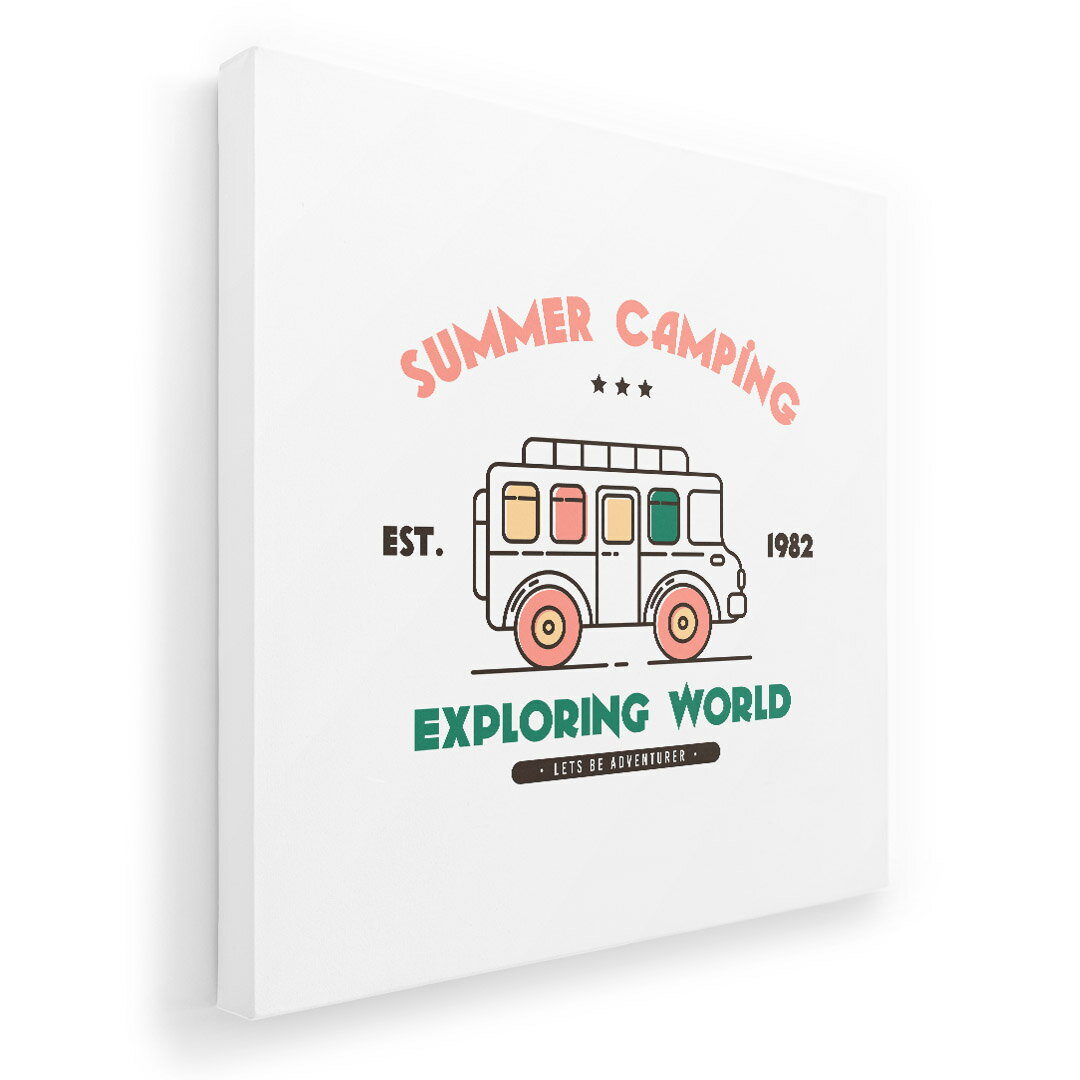 アートパネル 絵 絵画 飾り 選べるサイズ 333×333mm 正方 スクエア モダン 玄関 写真 フォト インテリア おしゃれ 016247 車 キャンプ 英語