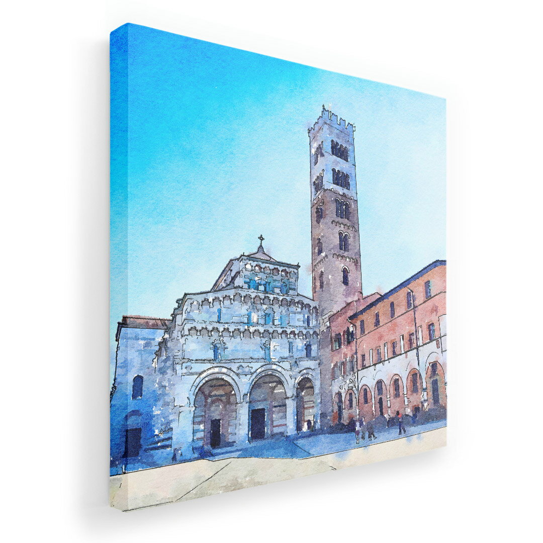 アートパネル 絵 絵画 飾り 選べるサイズ 455×455mm 正方 スクエア モダン 玄関 写真 フォト インテリア おしゃれ 016309 外国　風景