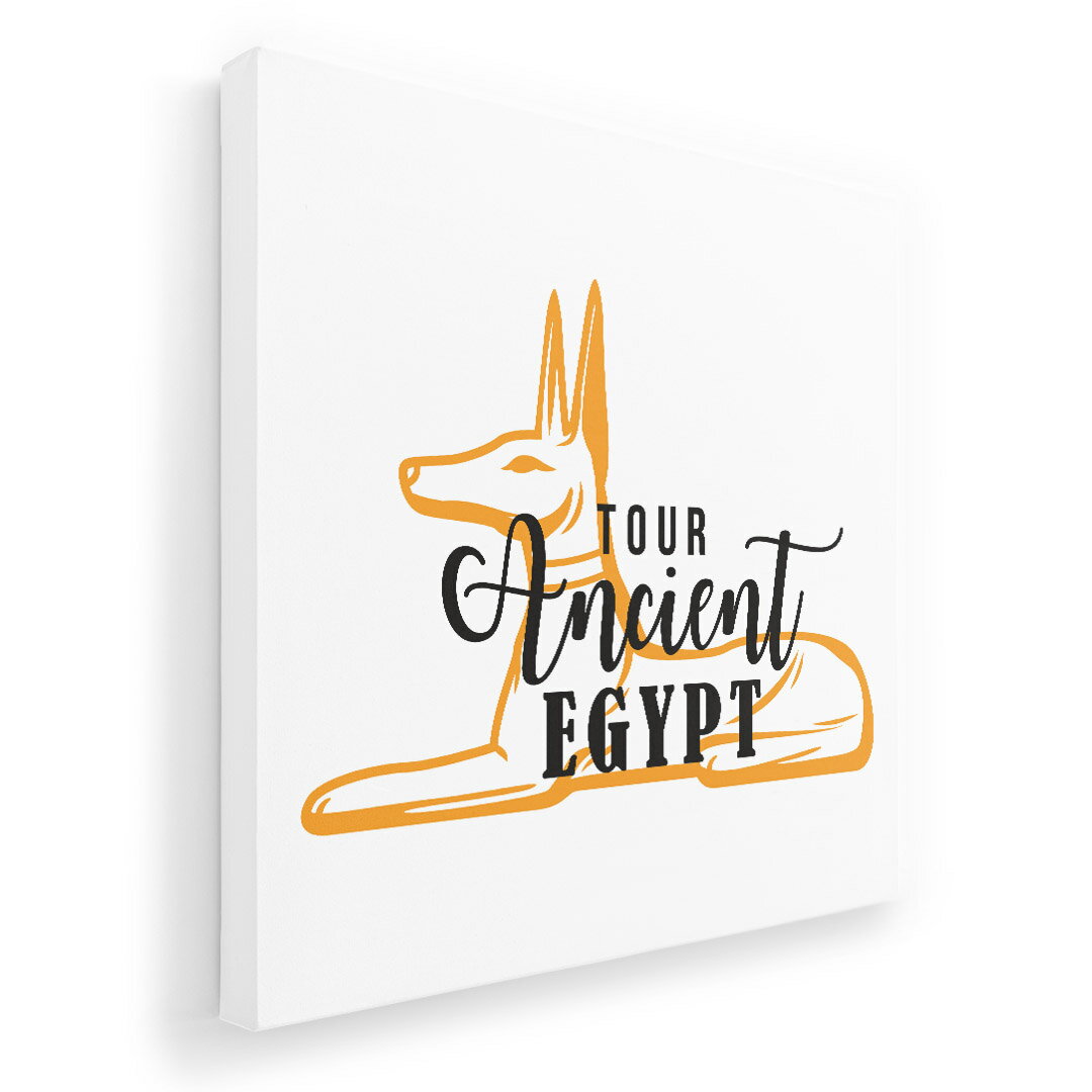 アートパネル 絵 絵画 飾り 選べるサイズ 455×455mm 正方 スクエア モダン 玄関 写真 フォト インテリア おしゃれ 017733 きつね　EGYPT　おしゃれ