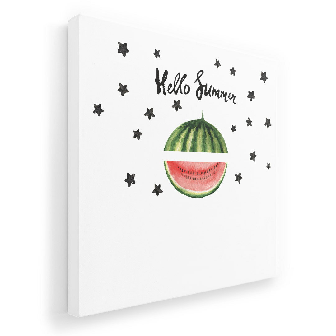 アートパネル 絵 絵画 飾り 選べるサイズ 455×455mm 正方 スクエア モダン 玄関 写真 フォト インテリア おしゃれ 017842 スイカ　夏　summer