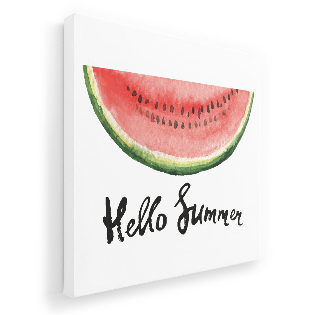 アートパネル 絵 絵画 飾り 選べるサイズ 455×455mm 正方 スクエア モダン 玄関 写真 フォト インテリア おしゃれ 017843 スイカ　夏　summer