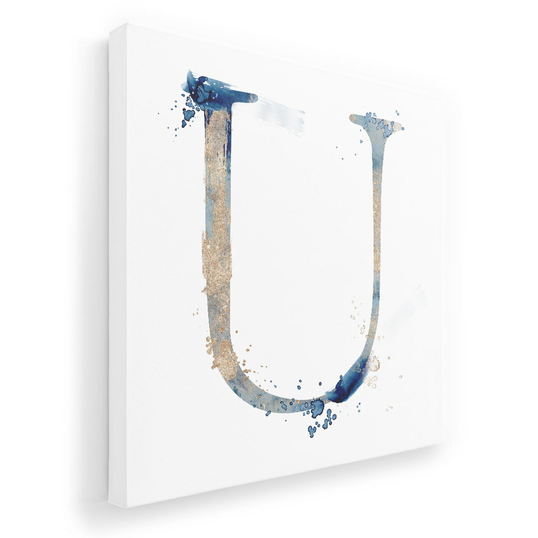 アートパネル 絵 絵画 飾り 選べるサイズ 455×455mm 正方 スクエア モダン 玄関 写真 フォト インテリア おしゃれ 019636 文字 u アルファベット