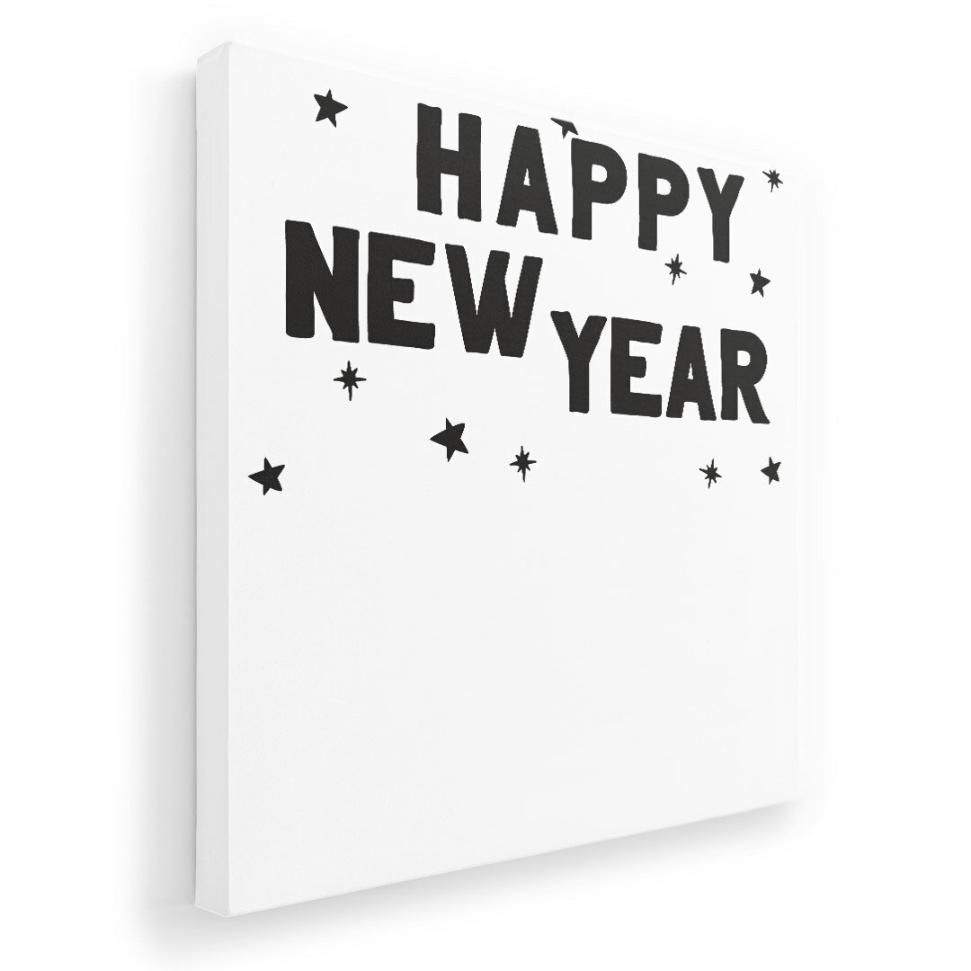 アートパネル 絵 絵画 飾り 選べるサイズ 455×455mm 正方 スクエア モダン 玄関 写真 フォト インテリア おしゃれ 019990 文字 happy new year