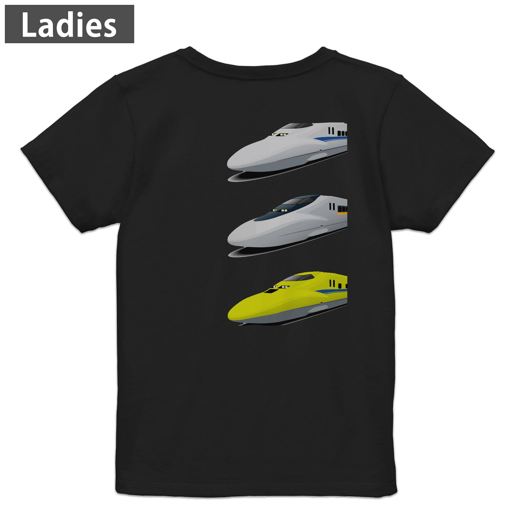 Tシャツ レディース バックプリント 半袖 ブラック 黒 デザイン M L tシャツ ティーシャツ T shirt 003446 乗り物 シンプル 写真