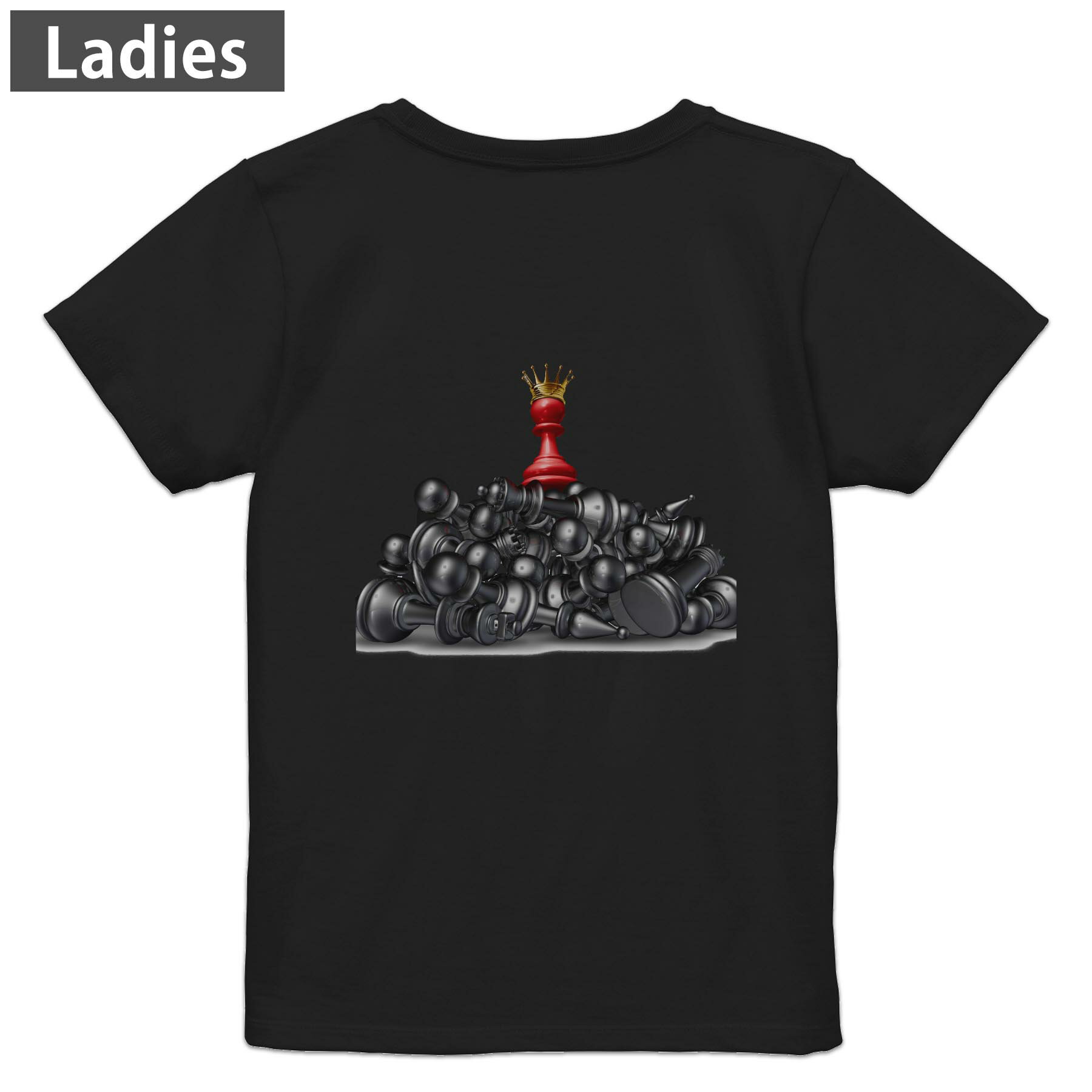 Tシャツ レディース バックプリント 半袖 ブラック 黒 デザイン M L tシャツ ティーシャツ T shirt 003..