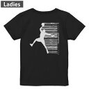 Tシャツ レディース バックプリント 半袖 ブラック 黒 デザイン M L tシャツ ティーシャツ T shirt 020040 スポーツ バスケット(4)