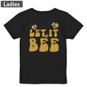 Tシャツ レディース バックプリント 半袖 ブラック 黒 デザイン M L tシャツ ティーシャツ T shirt 026157 蜂 ミツバチ 文字 虫(4)