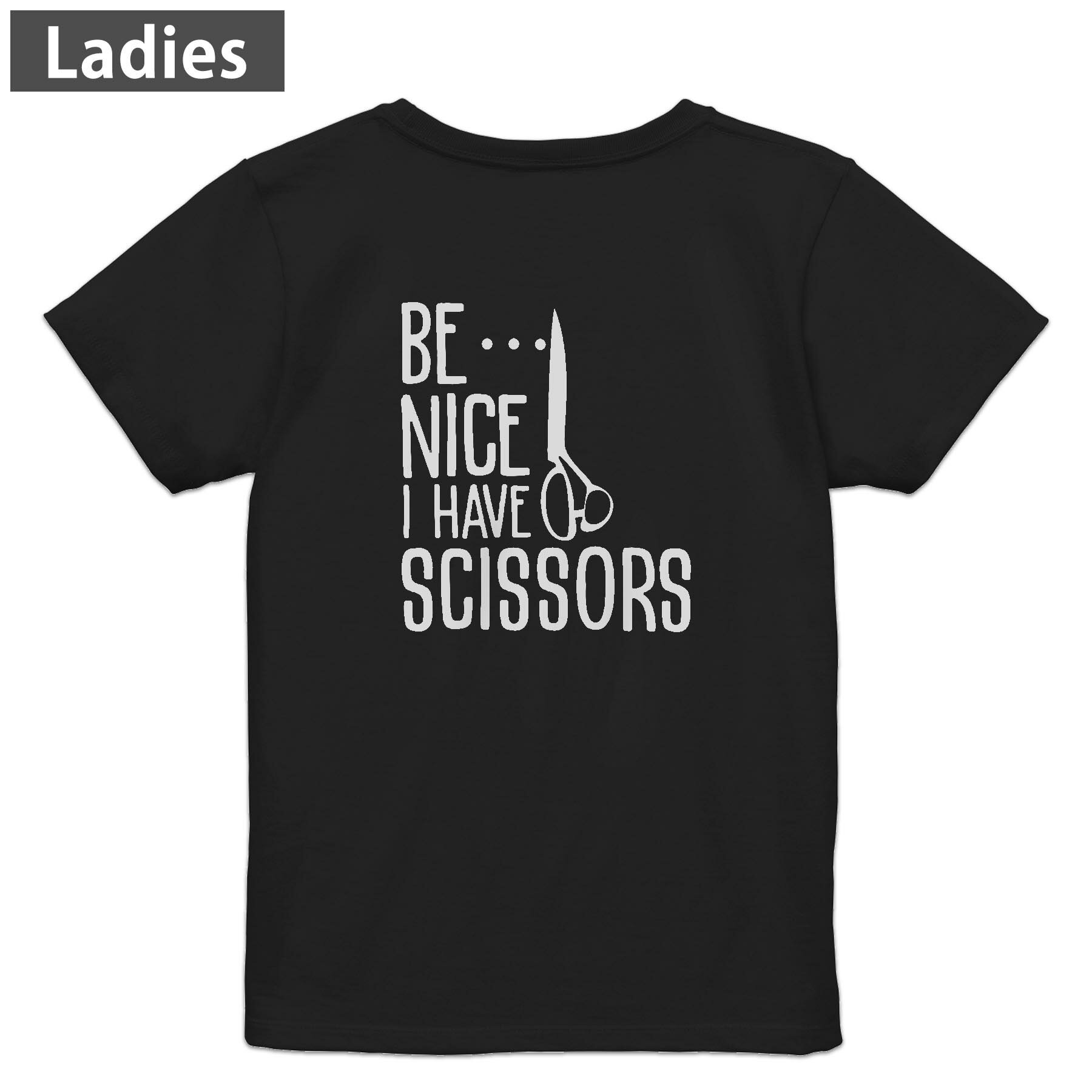 Tシャツ レディース バックプリント 半袖 ブラック 黒 デザイン M L tシャツ ティーシャツ T shirt 031..